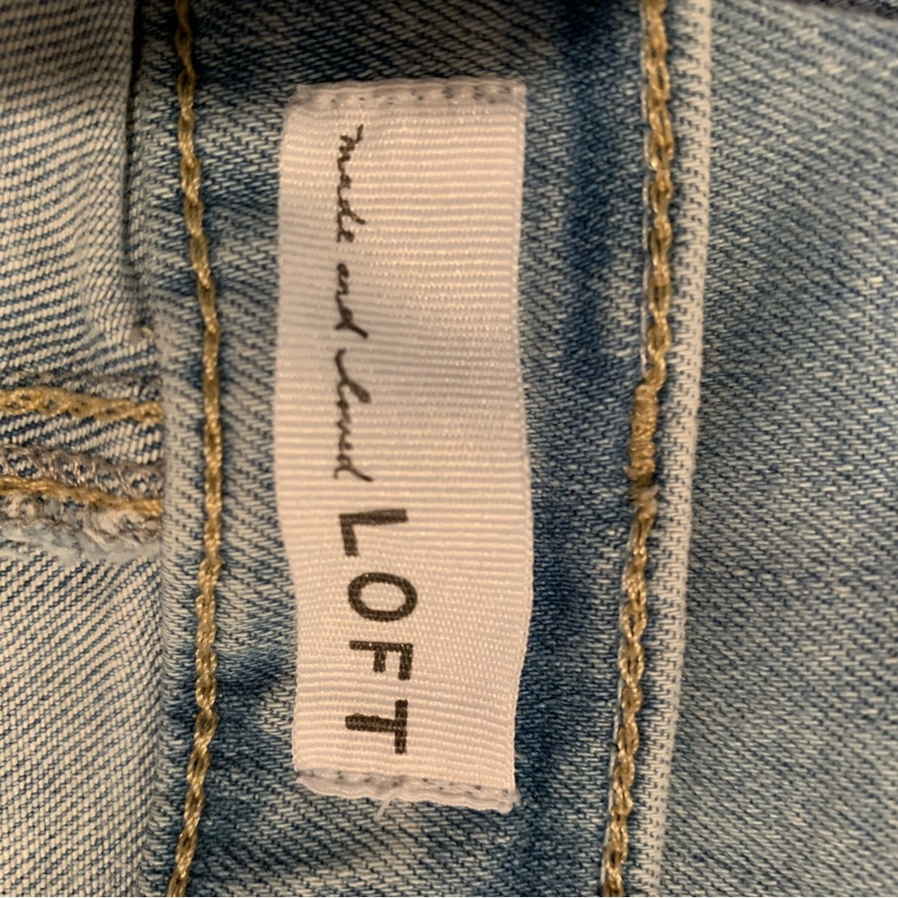 LOFT crop 32” waist jeans , “modern skinny crop “ - Picture 8 of 9